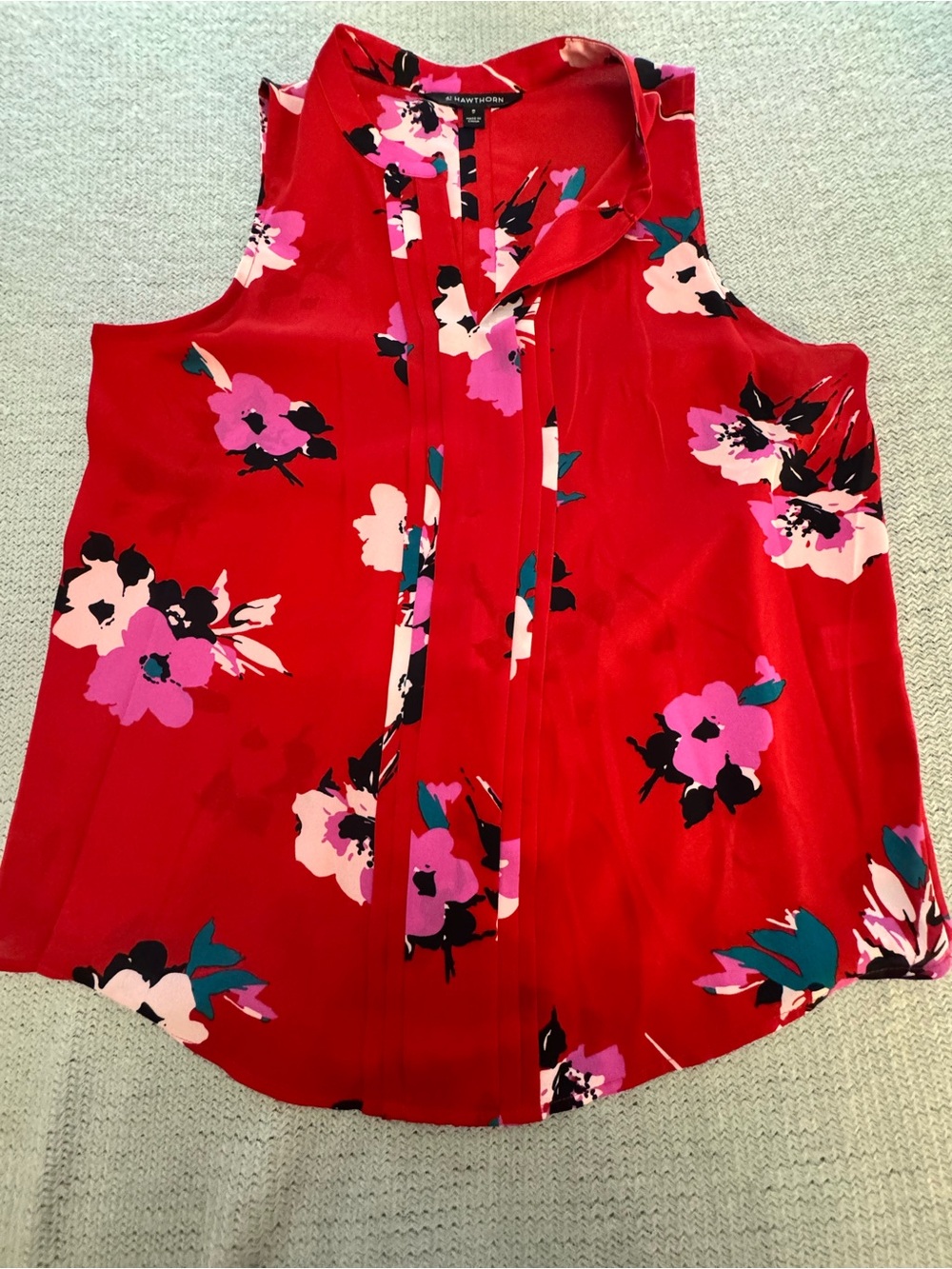 41 Hawthorn Red Floral Sleeveless Camisole